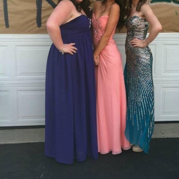 PINK PROM DRESS - Picture 5 of 8